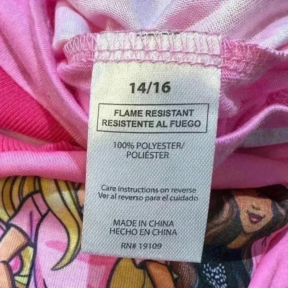 Barbie Three Quarter Sleeve Pajama Top size 14/16